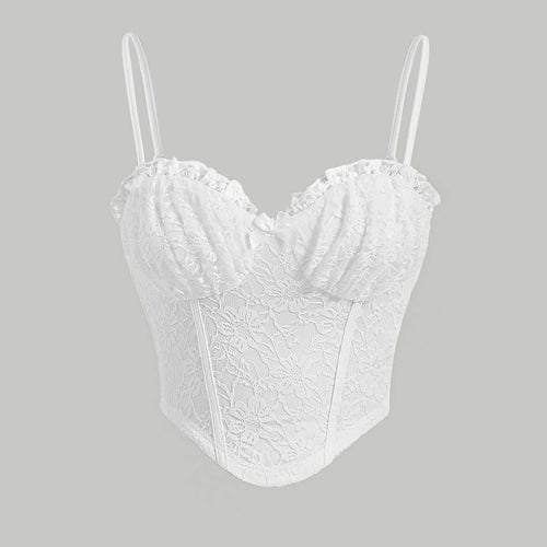 Dallas Lace Bustier - Deep Grey | Sunny Bright